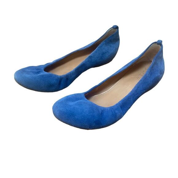 J. CREW Anya/CeCe Suede Ballet Flat Bundle in Orange and Blue - Women's Size 7 - Picture 2 of 16